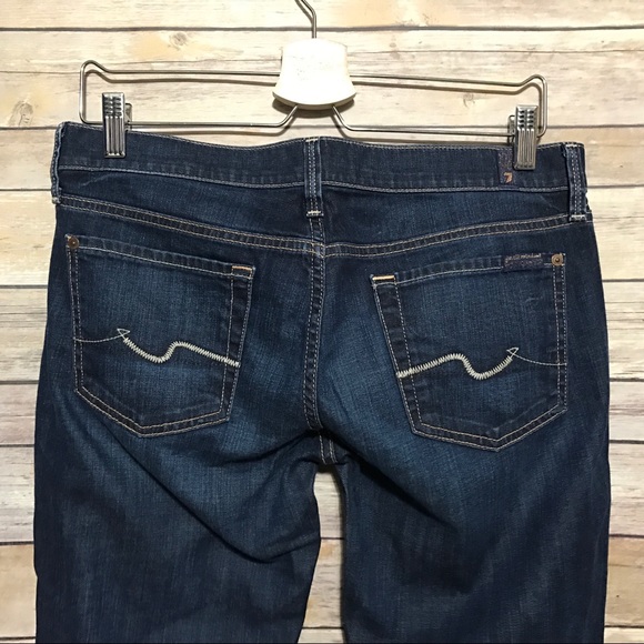 7FAMK Dark Wash Straight Leg Jeans - Picture 4 of 6